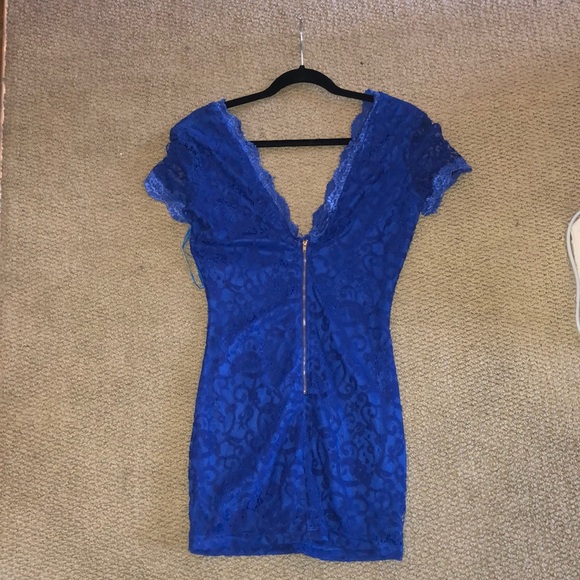 Blue bodycon dress. - Picture 2 of 2